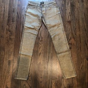 Motivi skinny gold jeans